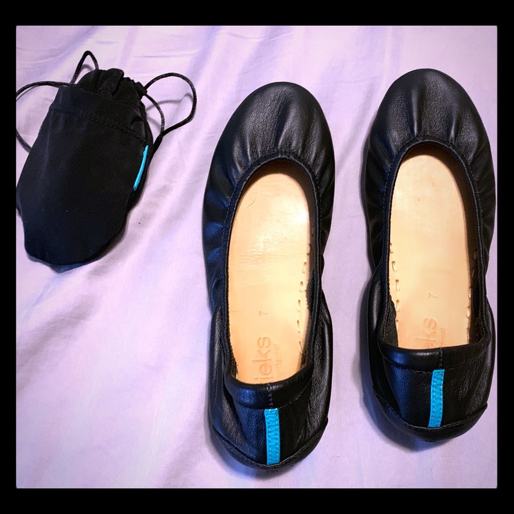 Black Leather Tieks